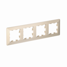 Рамка Systeme Electric AtlasDesign Air 4-ая, цвет бежевый, ATN220204