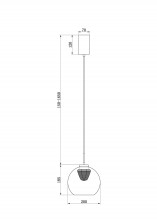 Подвесной светильник Freya FR5399PL-L4BS2