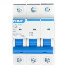 Автоматический выключатель CHINT NXB-63S 3P 32А 4.5kA 400В х-ка C (R) 296830