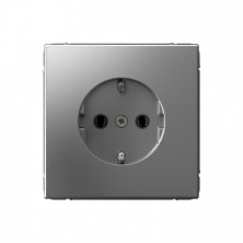 Розетка силовая Schneider Electric Art Gallery Сталь GAL000943