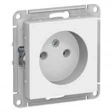 Розетка силовая Schneider Electric Atlas Design без заземления, белая ATN000141