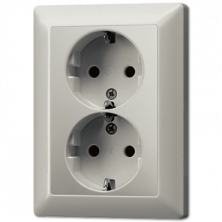 Розетка штепсельная Schuko Jung ES5020KI-L