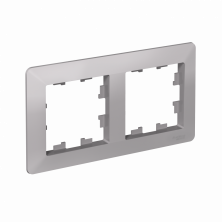 Рамка Systeme Electric AtlasDesign Air 2-ая, цвет алюминий, ATN220302