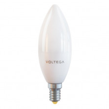 Лампа светодиодная Voltega E14 10W 2800К матовая VG2-C37E14warm10W 7064