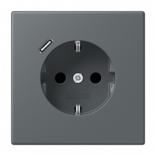 Розетка 2K+З USB Typ C Jung LC1520-18C202