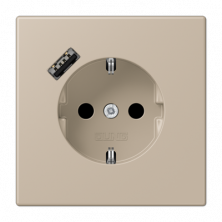 Розетка 2K+З USB Typ A Jung LC1520-18A243
