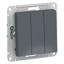 Выключатель трехклавишный Schneider Electric Atlas Design грифель ATN000731