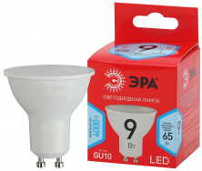 Лампа светодиодная Эра GU10 9W 4000K ECO LED MR16-9W-840-GU10 Б0044089