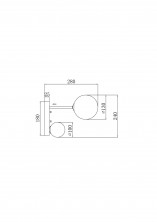 Настенный светильник (бра) Freya FR5376WL-02B