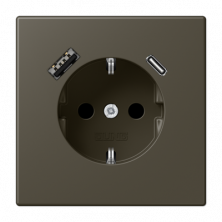 Розетка 2K+З USB Typ AC Jung LC1520-15CA241