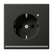 Розетка Schuko с LED подсветкой Jung AL1520-OANLNW