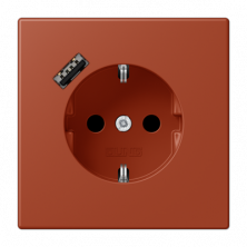 Розетка 2K+З USB Typ A Jung LC1520-18A232