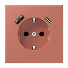 Розетка 2K+З USB Typ AC Jung LC1520-15CA236