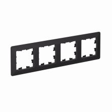 Рамка Systeme Electric AtlasDesign Air 4-ая, цвет карбон, ATN221004