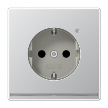 Розетка Schuko с LED подсветкой Jung AL1520-OLNW