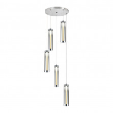 Каскадная люстра Indigo Rilucente 11061/5P Chrome V000147L