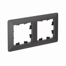 Рамка Systeme Electric AtlasDesign Air 2-ая, цвет базальт, ATN221402
