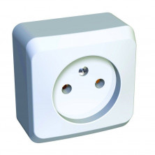 Розетка без заземления и шторок 16А 250B белый Schneider Electric Этюд PA16-001B