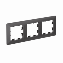 Рамка Systeme Electric AtlasDesign Air 3-ая, цвет базальт, ATN221403
