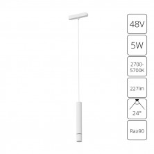 Трековый магнитный светильник Arte Lamp Rapid A2959PL-1WH