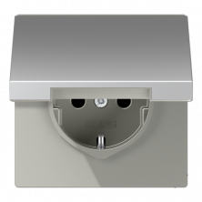 Розетка штепсельная Schuko Jung AL1520NKL