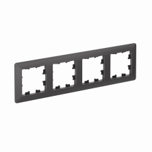 Рамка Systeme Electric AtlasDesign Air 4-ая, цвет базальт, ATN221404