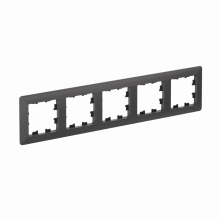 Рамка Systeme Electric AtlasDesign Air 5-ая, цвет базальт, ATN221405