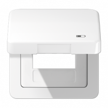Рамка с подпружиненной крышкой для USB-механизмов Jung CD590KLUSBWW