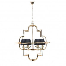 Подвесная люстра Lumina Deco Baltimore LDP 8020-6 GD+BK