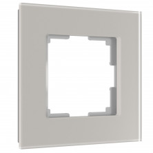 Рамка из стекла на 1 пост Senso дымчатый soft-touch W0013117