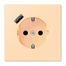 Розетка 2K+З USB Typ A Jung LC1520-18A223