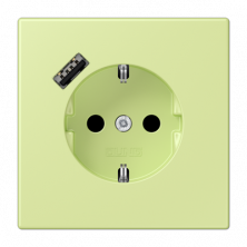 Розетка 2K+З USB Typ A Jung LC1520-18A222