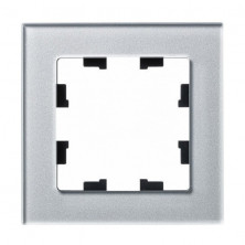 Рамка Systeme Electric Atlas Design Nature на 1 пост, алюминий стекло ATN320301