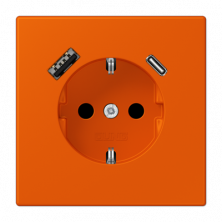 Розетка 2K+З USB Typ AC Jung LC1520-15CA260