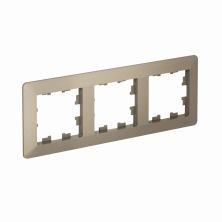 Рамка Systeme Electric AtlasDesign Air 3-ая, цвет шампань, ATN220503