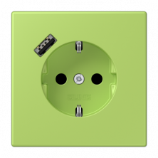 Розетка 2K+З USB Typ A Jung LC1520-18A221