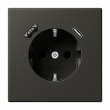 Розетка 2K+З USB Typ AC Jung LC1520-15CA259