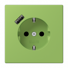 Розетка 2K+З USB Typ A Jung LC1520-18A220