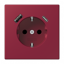 Розетка 2K+З USB Typ AC Jung LC1520-15CA255
