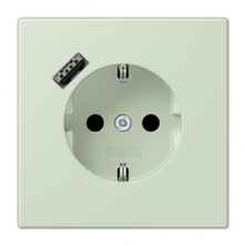 Розетка 2K+З USB Typ A Jung LC1520-18A218