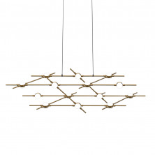 Подвесная люстра DeLight Collection Molecular MD18001067-14A black/gold