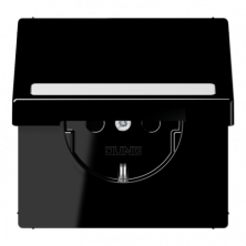 Розетка Schuko с крышкой Jung LS1520BFNAKLSW