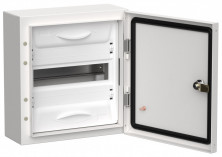 Корпус металлический ЩРн-12 (1х12) 335х310х140мм TITAN 5 IP54 белый IEK TI5-50-N-012-54