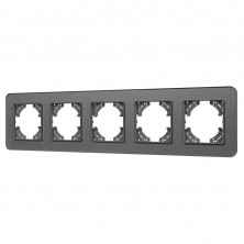 Рамка на 5 постов стеклянная Arlight FRM-OMALI-GS-5-GR 049706