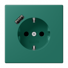 Розетка 2K+З USB Typ A Jung LC1520-18A216