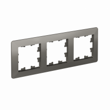 Рамка Systeme Electric AtlasDesign Air 3-ая, цвет сталь, ATN220903