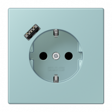 Розетка 2K+З USB Typ A Jung LC1520-18A214
