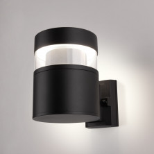 Уличный настенный светодиодный светильник Черный 1530 TECHNO LED  черный