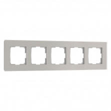 Рамка из стекла на 5 постов Senso дымчатый soft-touch W0053117