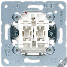 Выключатель сдвоенный Jung 505-20U